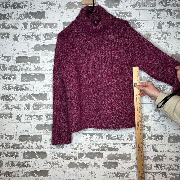 Gap | woke purple turtle neck wool blend vintage sweater - Picture 3 of 8